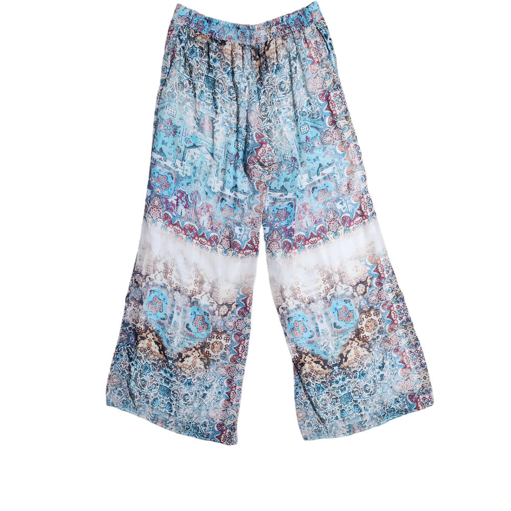 Ela palazzo pants multicolor sz 12 - Picture 1 of 4